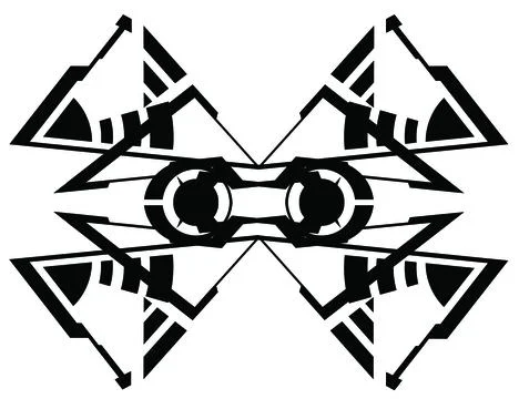 Ab Vec Ac Black Stock Illustration