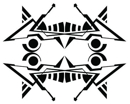 Ab Vec Ad Black Stock Illustration