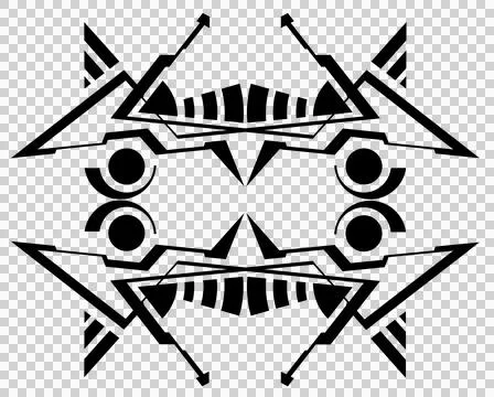 Ab Vec Ad Black Stock Illustration