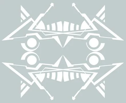 Ab Vec Ad White Stock Illustration