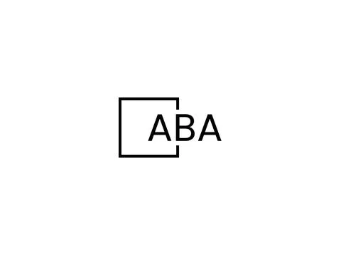 ABA letter initial logo design vector illustration Stock Illustration