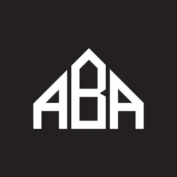 ABA letter logo design. ABA monogram initials letter logo concept. ABA letter Stock Illustration