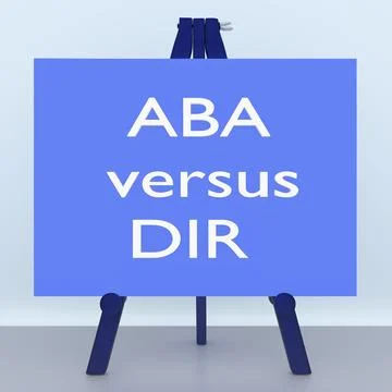 ABA Versus DIR concept Stock Illustration