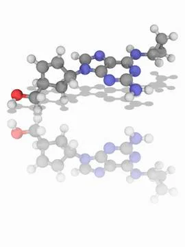 Abacavir drug molecule Stock-Illustration