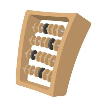 Abacus cartoon icon Stock Illustration