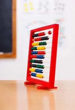 Abacus in class room Stock Photos