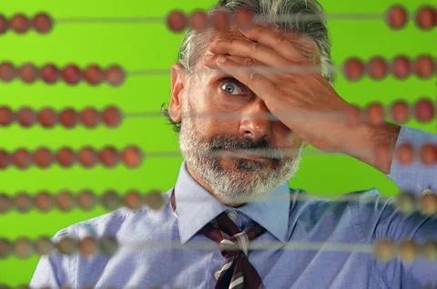Abacus count selective focus Stock Photos