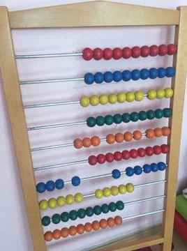 Abacus counting bar Fotos Stock