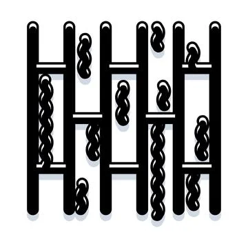 Abacus counting beads math calculation concept イラスト素材