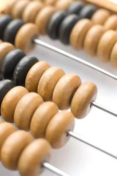Abacus counting beads Stock Photos