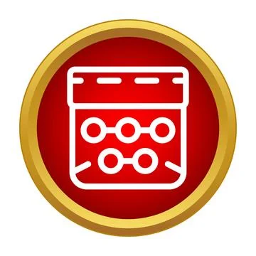 Abacus counting frame calculating mathematics icon design Stock Illustration