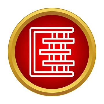 Abacus counting frame icon illustrating calculation Stock Illustration