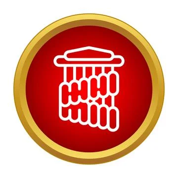 Abacus counting tool for mathematics and learning icon Stock Illustration