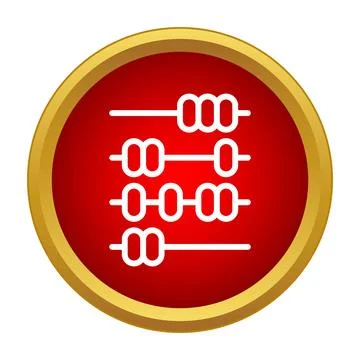 Abacus counting tool for mathematics education learning Stock Illustration