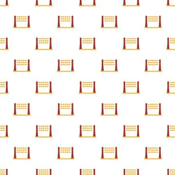 Abacus counting tool pattern on white background イラスト素材