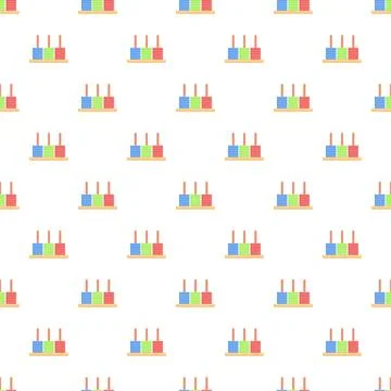 Abacus counting toy pattern for early math learning Иллюстрация
