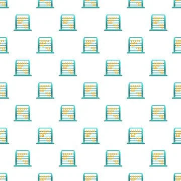 Abacus counting toy for school learning pattern Illustrazione stock