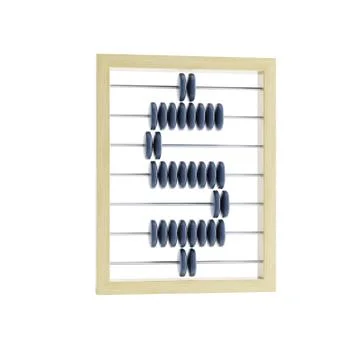 Abacus with dollar sign Stock Illustration
