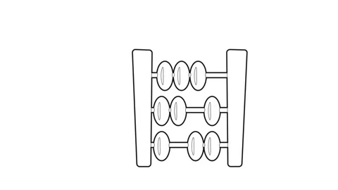 Abacus icon animation Stock Footage 161040862