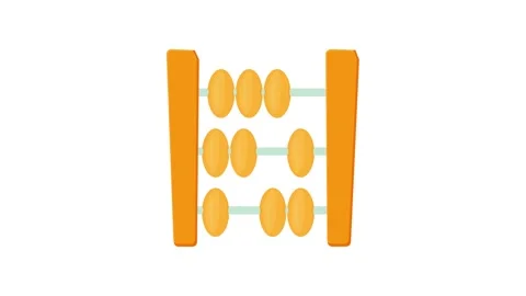 Abacus icon animation Stock Footage 168922693