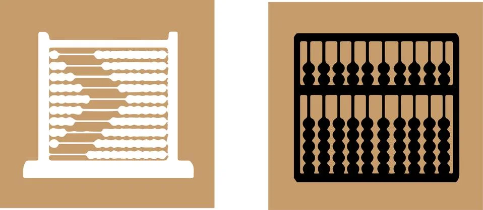 Abacus icon isolated on background Ilustração Stock