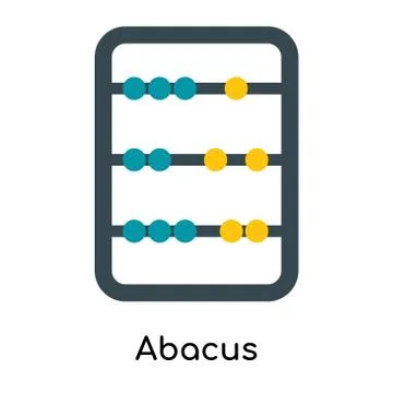 Abacus icon isolated on white background 무료 스톡 일러스트