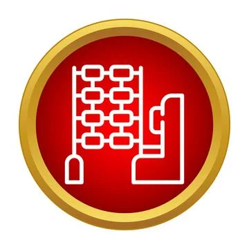 Abacus icon representing calculation and accounting solution Stock Illustration