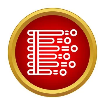 Abacus icon representing calculations counting and arithmetic Stock Illustration