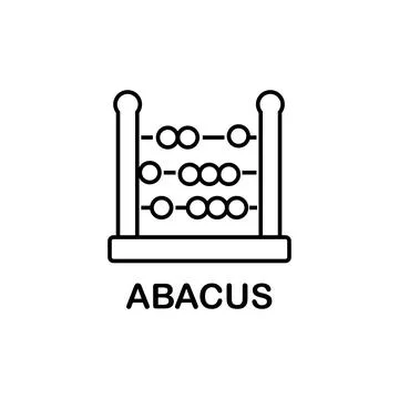 Abacus icon vector. abacus sign on white background. abacus icon for web and app Stock Illustration