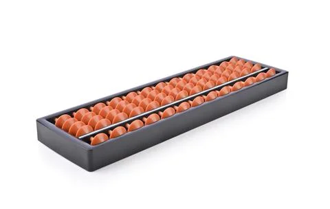 Abacus isolated on white background Stock Photos