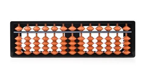 Abacus isolated on white background Stock Photos