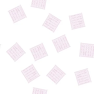 Abacus kindergarten glyph seamless pattern Ilustración de archivo