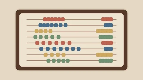 Abacus Learning Rhythm Educational Loop Stock-Footage 342933331