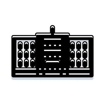 Abacus mathematical instrument for calculation and counting Stock Illustration