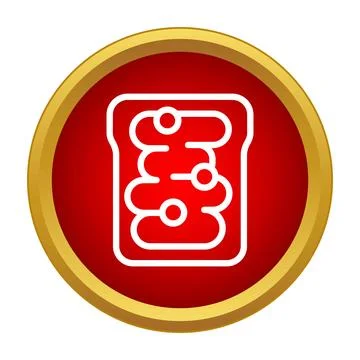 Abacus outline icon for math education and learning Illustrazione stock