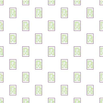 Abacus pattern background for math education and counting Stock Illustration
