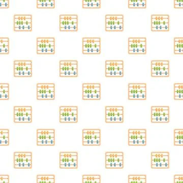 Abacus pattern background for math education learning 스톡 일러스트