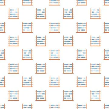 Abacus pattern for math education background design 스톡 일러스트