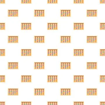 Abacus pattern for mathematical education and learning イラスト素材