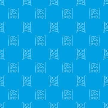 Abacus pattern seamless blue イラスト素材