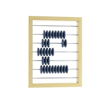 Abacus with pound sign Stock Illustration