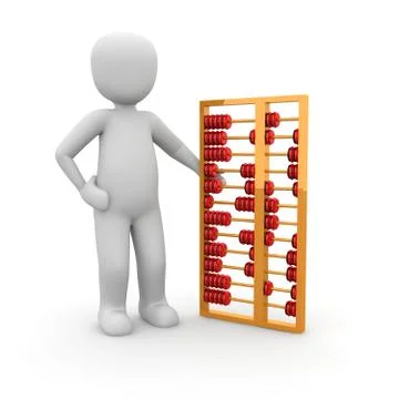 Abacus red Stock Illustration