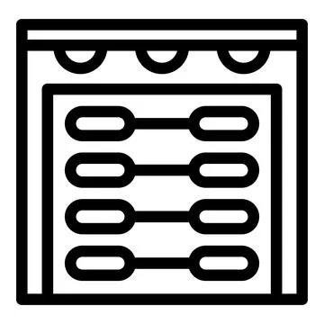 Abacus representing calculating and counting icon vector illustration Illustrazione stock
