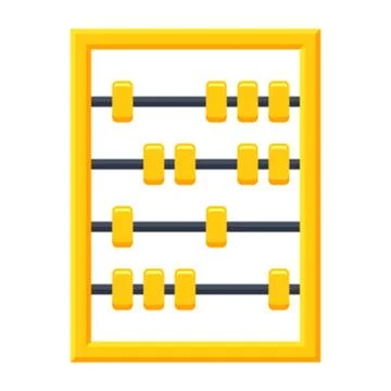 Abacus tool for calculating Stock Illustration