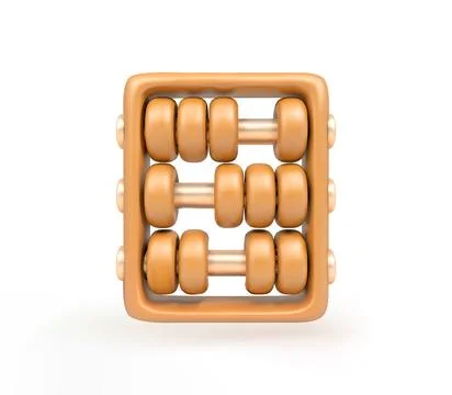 Abacus vector 3d Icon Stock Illustration