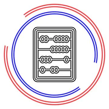 Abacus vector icon Stock Illustration