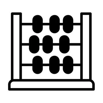 Abacus Vector Icon, Lineal style, from accounting icons collection 스톡 일러스트