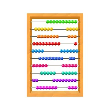 Abacus vector illustration on white background Stock Illustration
