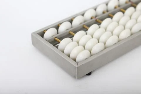 Abacus on a white background. Stock Photos