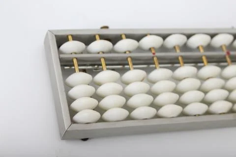 Abacus on a white background. Stock Photos